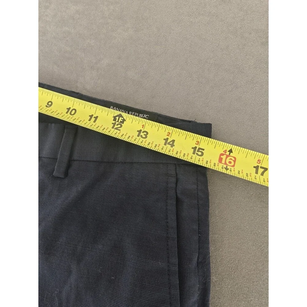 Banana Republic Slim Fit Wool Dress Pants Mens 31x32 Navy 99% Wool Stretch